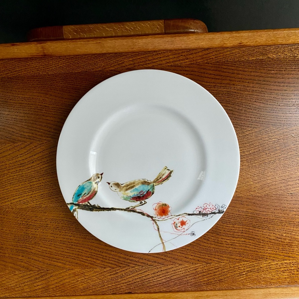 6 SMALL PLATES from Lenox “Chirp” collection dinnerware set
